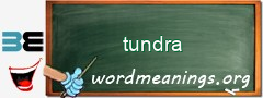 WordMeaning blackboard for tundra
